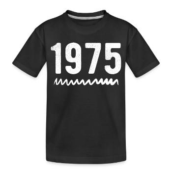1975 Anniversary 1975 Retro 1975 - Kids' Premium Organic T-Shirt - black - Front