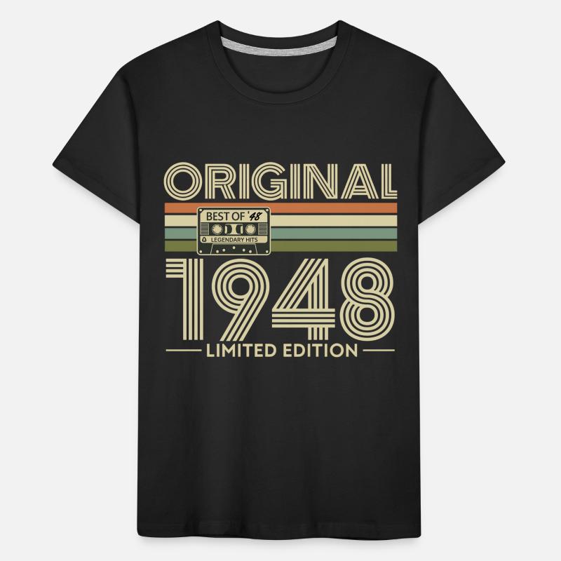 Original 1948 Retro Cassette Tee T-shirt bio Premium Enfant