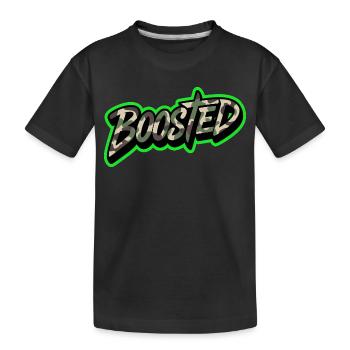Boosted Tuning Scene Streetwear Shirt Sticker - Kinder Premium Bio T-Shirt - Schwarz - Vorne