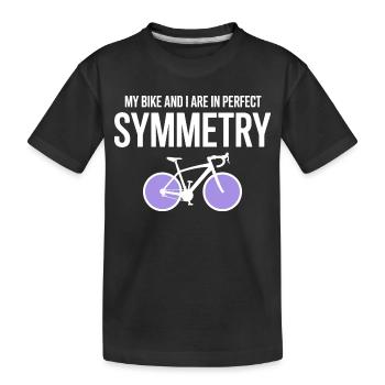 Professionnel de la symétrie parfaite du cyclisme artistique - T-shirt bio Premium Enfant - noir - Devant