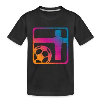 Tischfußball - Kinder Premium Bio T-Shirt - Schwarz - Vorne