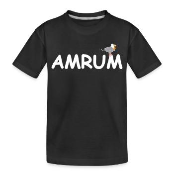 Amrum Seagull Mer du Nord - T-shirt bio Premium Enfant - noir - Devant