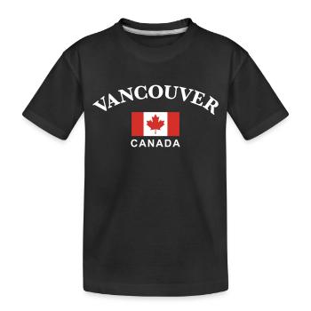 Vancouver, Canada - T-shirt bio Premium Enfant - noir - Devant