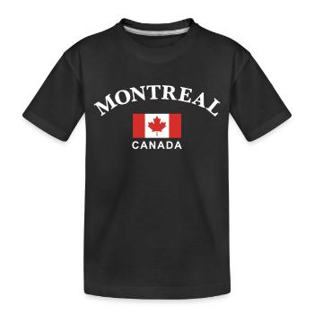 Montréal, Canada - T-shirt bio Premium Enfant - noir - Devant