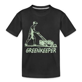 Jardin de pelouse GREENKEEPER Passion - T-shirt bio Premium Enfant - noir - Devant