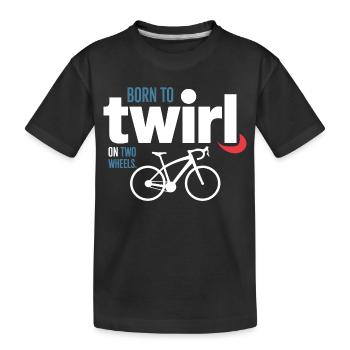 Acrobatie professionnelle à vélo Tourbillon d’élite - T-shirt bio Premium Enfant - noir - Devant