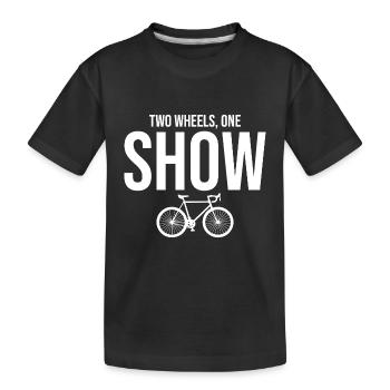 Acrobaties professionnelles à vélo et arts de la performance - T-shirt bio Premium Enfant - noir - Devant