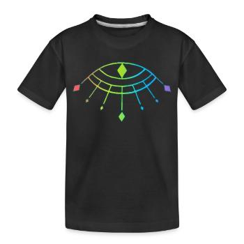 Symbole du dieu Horus - T-shirt bio Premium Enfant - noir - Devant