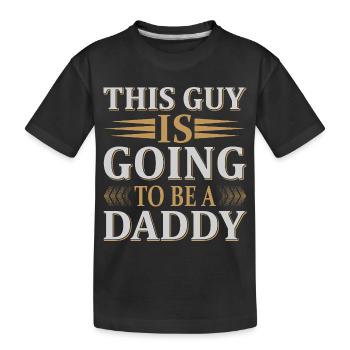 Annonce du futur papa - T-shirt bio Premium Enfant - noir - Devant