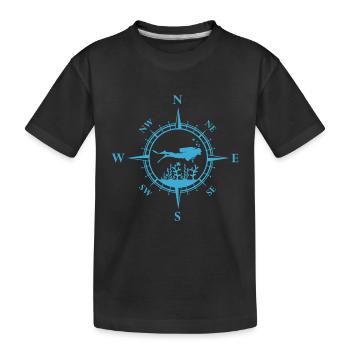 Scuba Diver - Kids' Premium Organic T-Shirt - black - Front