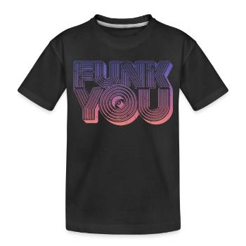 Funk You Vintage - Kids' Premium Organic T-Shirt - black - Front