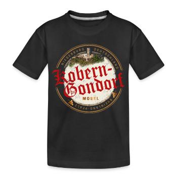 Kobern Gondorf Vintage Mosel Rheinland-Pfalz - Kinder Premium Bio T-Shirt - Schwarz - Vorne