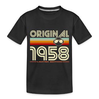 Original 1958 édition rétro - T-shirt bio Premium Enfant - noir - Devant