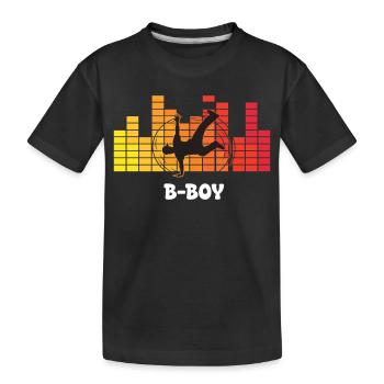 B-Boy Breakdance Streetstyle Hip Hop DJ Dance - T-shirt bio Premium Enfant - noir - Devant