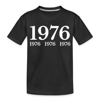 1976 - Kinder Premium Bio T-Shirt - Schwarz - Vorne