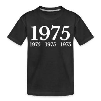 1975 - Kinder Premium Bio T-Shirt - Schwarz - Vorne