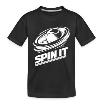 Padel Spin It Sport Passion Performance - T-shirt bio Premium Enfant - noir - Devant