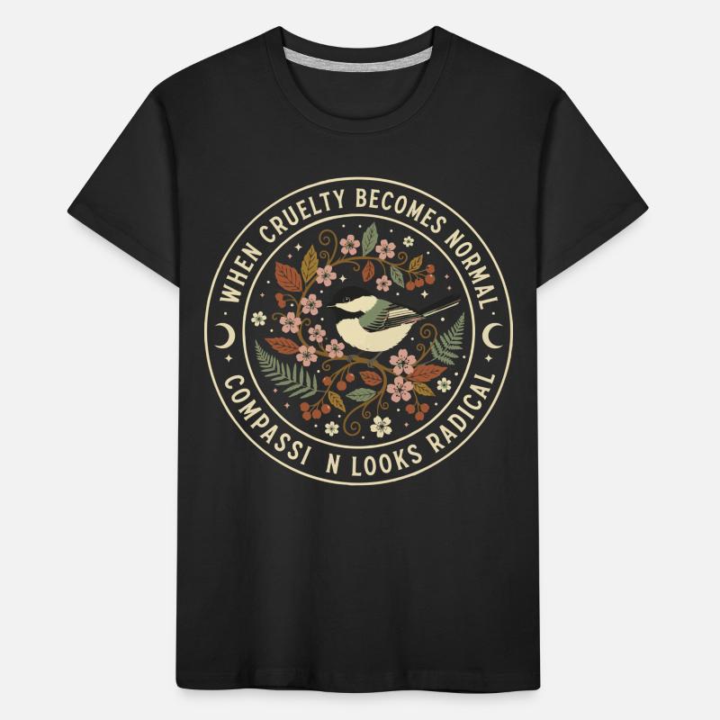 Moral Compass: Commitment to Cruelty Kids' Premium Organic T-Shirt