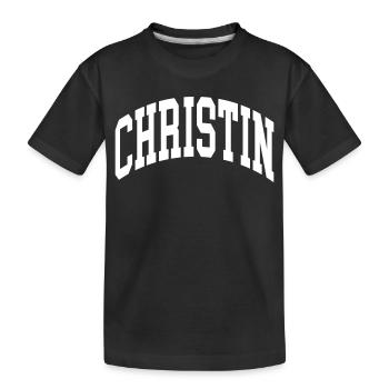 chrétien - T-shirt bio Premium Enfant - noir - Devant