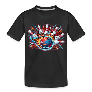 Bowling - T-shirt bio Premium Enfant - noir - Devant