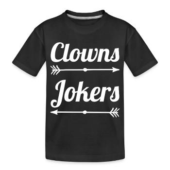 Clowns and Jokers Design – Fools & Jokers - T-shirt bio Premium Enfant - noir - Devant