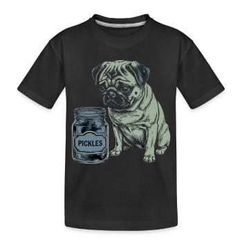 Hundefreund Design – Herz für Vierbeiner - Kinder Premium Bio T-Shirt - Schwarz - Vorne