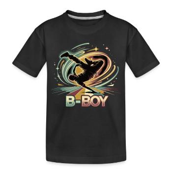 B-Boy Breakdance Hip Hop Danse Streetstyle - T-shirt bio Premium Enfant - noir - Devant