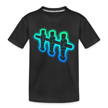 Foosball table Boys Children Table football - Kids' Premium Organic T-Shirt - black - Front