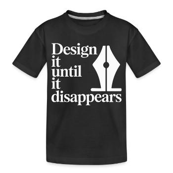 Designer de logos : Concevez-le jusqu’à ce que ce soit designer de marque - T-shirt bio Premium Enfant - noir - Devant