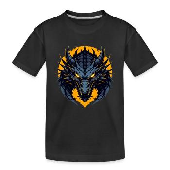 Dark Dragon - Kids' Premium Organic T-Shirt - black - Front
