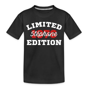 Édition limitée Stéphane 1976 - T-shirt bio Premium Enfant - noir - Devant