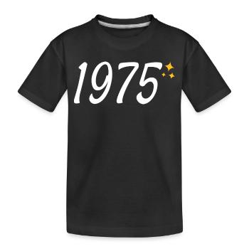 1975 - Kinder Premium Bio T-Shirt - Schwarz - Vorne