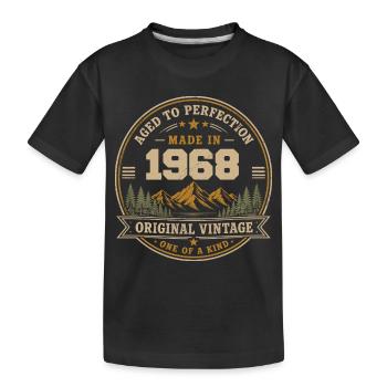 1968 Retro 1968 Vintage 1968 Gift 1968 - Kids' Premium Organic T-Shirt - black - Front