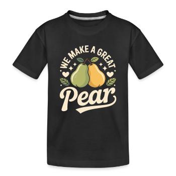 Nous faisons une excellente poire - T-shirt bio Premium Enfant - noir - Devant