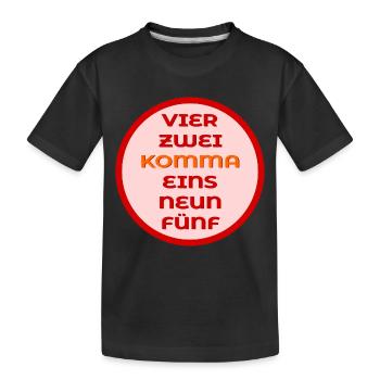 Marathon Ziel - Kinder Premium Bio T-Shirt - Schwarz - Vorne