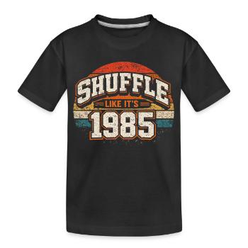 Shuffle Like It's 1985 Cadeau Anniversaire Vintage - T-shirt bio Premium Enfant - noir - Devant