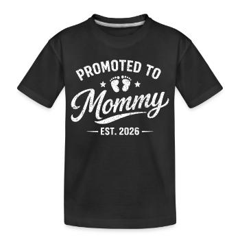 Promue Mommy Est 2026 – Annonce de grossesse - T-shirt bio Premium Enfant - noir - Devant