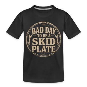 Off-Road Badge: Bad Day for the Hoof - Kids' Premium Organic T-Shirt - black - Front