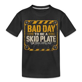 Off-Road Badge: Bad Day for the Hoof - Kids' Premium Organic T-Shirt - black - Front