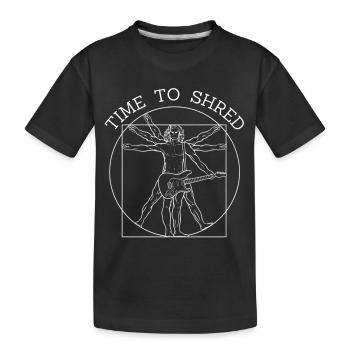 Vitruvian Shred Guitar | Buy guitar, concert - Kids' Premium Organic T-Shirt - black - Front