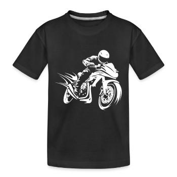 Motard Motard - T-shirt bio Premium Enfant - noir - Devant