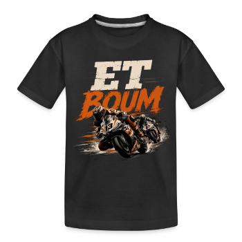 UND ZACK - Kinder Premium Bio T-Shirt - Schwarz - Vorne