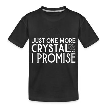 Addiction aux cristaux - Guérison du chakra - T-shirt bio Premium Enfant - noir - Devant