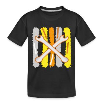 Clés à outils - T-shirt bio Premium Enfant - noir - Devant