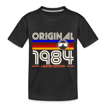 Original 1984 Edition - Kids' Premium Organic T-Shirt - black - Front