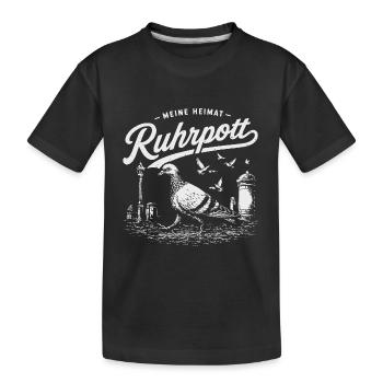 Ruhrpott - Meine Heimat - Kinder Premium Bio T-Shirt - Schwarz - Vorne