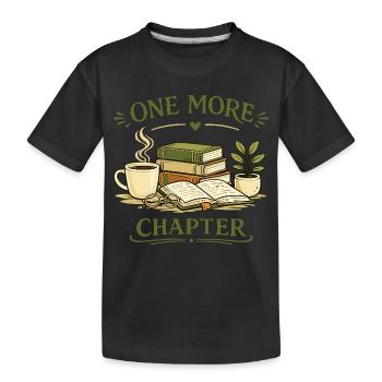 Buchliebhaber Leseratte Bücher Motiv - Kinder Premium Bio T-Shirt - Schwarz - Vorne