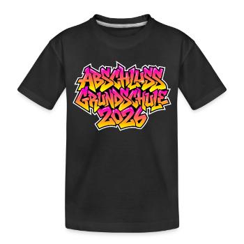 Graffiti de remise des diplômes de l’école primaire 2026 - T-shirt bio Premium Enfant - noir - Devant