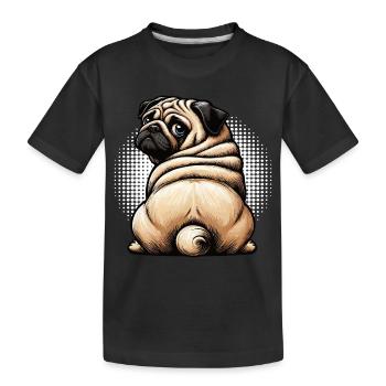 Carlin Carlin Propriétaire de carlin Amoureux du carlin Porte-carlin - T-shirt bio Premium Enfant - noir - Devant