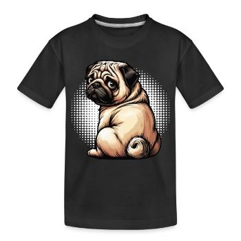 Carlin Carlin Propriétaire de carlin Amoureux du carlin Porte-carlin - T-shirt bio Premium Enfant - noir - Devant